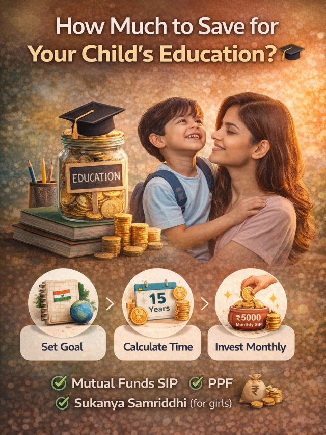 Saving for children's education steps
